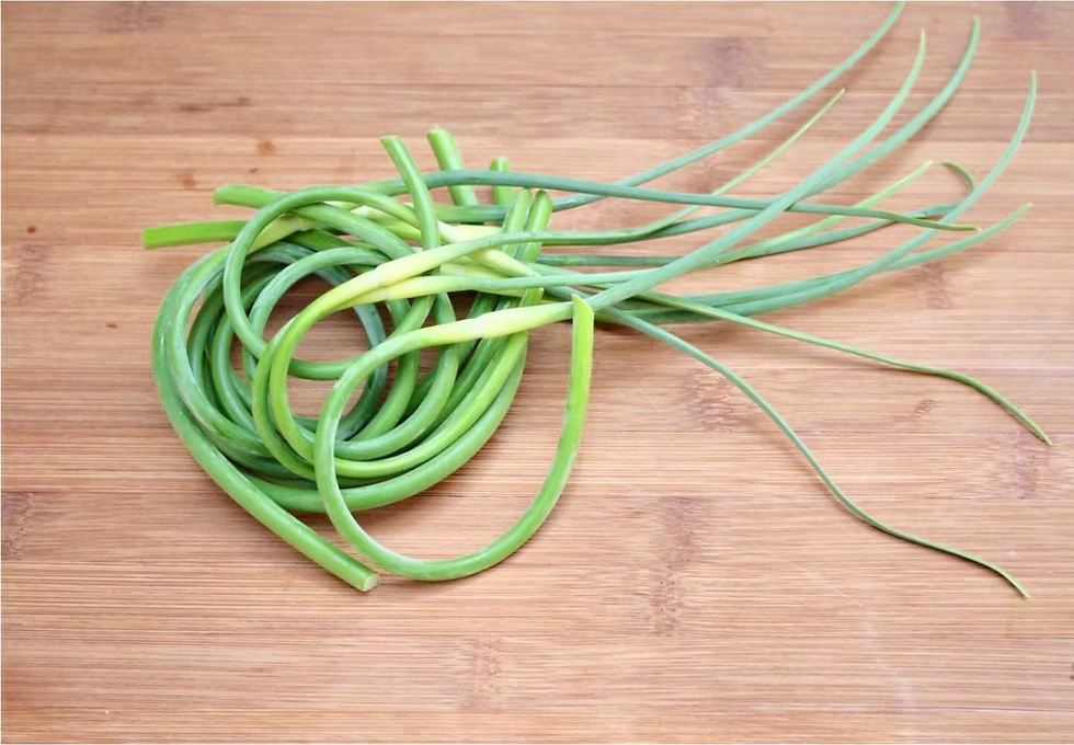 Garlic scapes